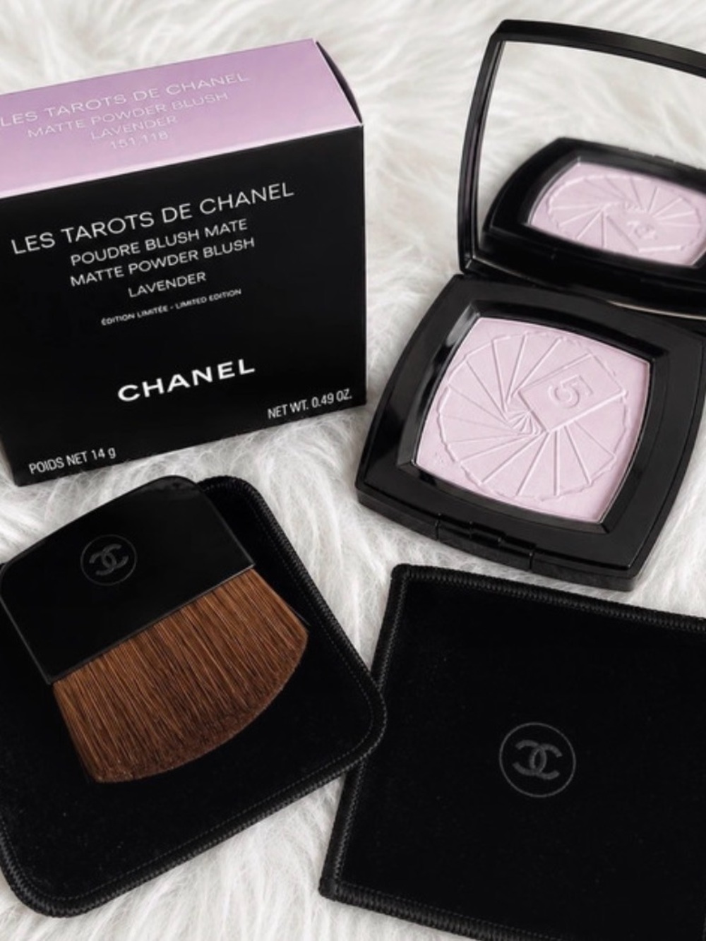 Limited Edition Chanel Les Tarots de Chanel Matte Powder Blush – Lavender